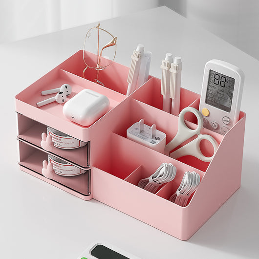 Desktop Cosmetic Organizer | High-Grade Plastic Storage Box