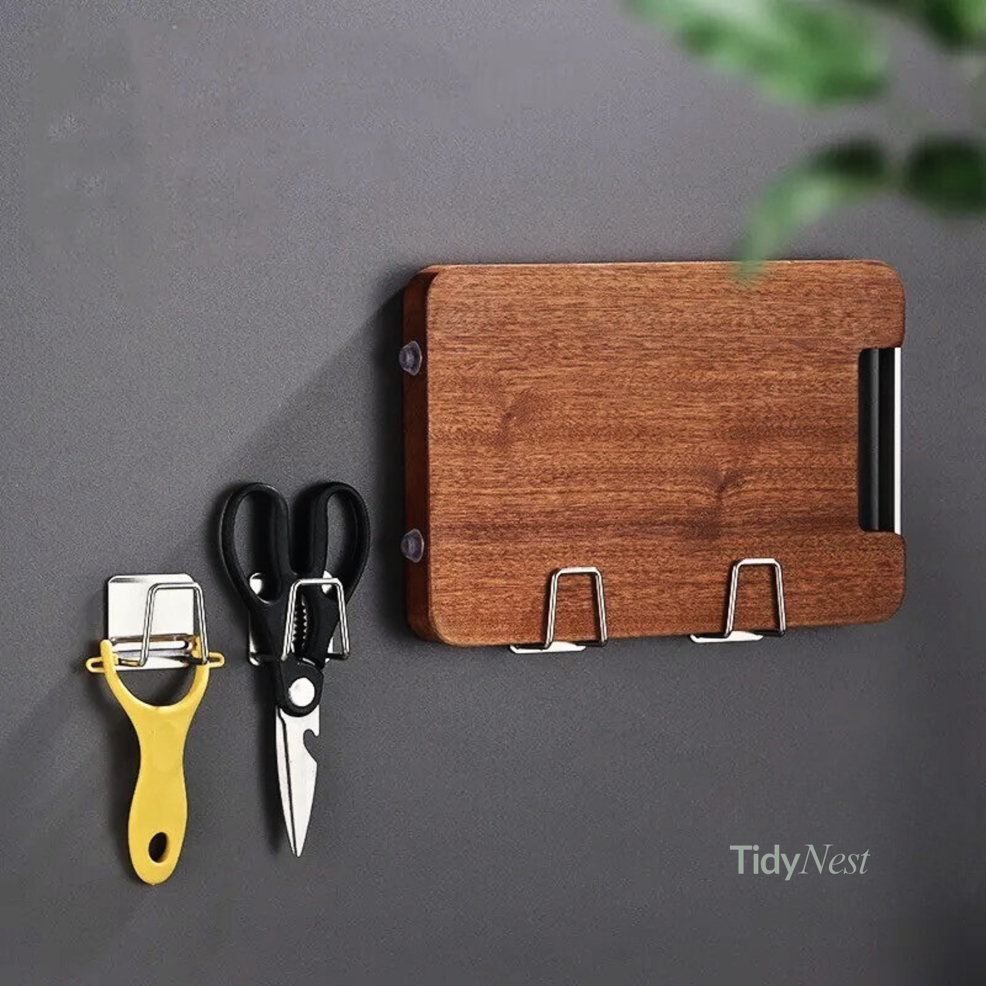 Edelstahl Spülbecken Schwammhalter – selbstklebend & rostfrei (Schwarz / Silber)