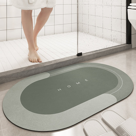 Bathroom Floor Mat | Sliding Door & Foot Cushion