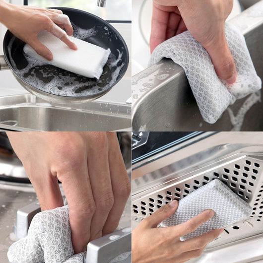 Kitchen Decontamination Brush | Net Sponge Mop Cleaner