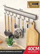 Punch-Free Wall-Mounted Kitchen Hook Rack | Aluminum Design