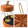 Striped Metal Footstool | Home Dressing Table Stool