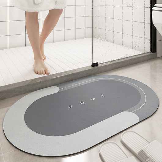 Bathroom Floor Mat | Sliding Door & Foot Cushion