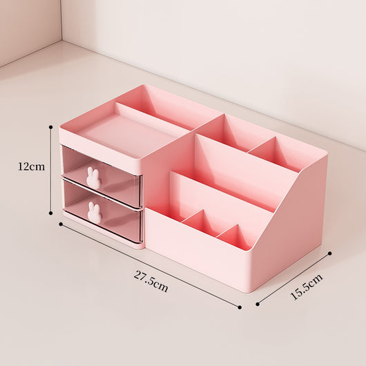 Desktop Cosmetic Organizer | High-Grade Plastic Storage Box