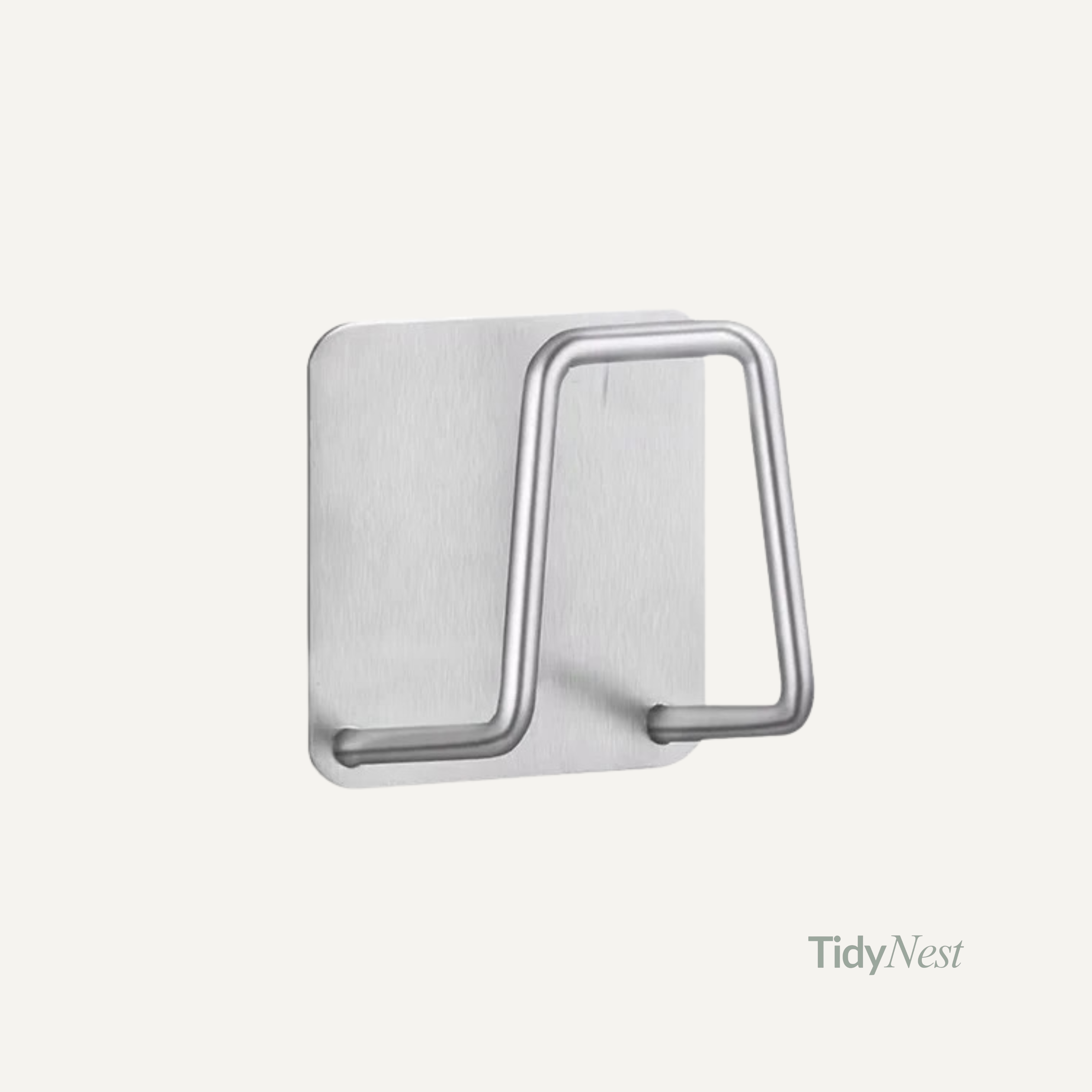 Edelstahl Spülbecken Schwammhalter – selbstklebend & rostfrei (Schwarz / Silber)