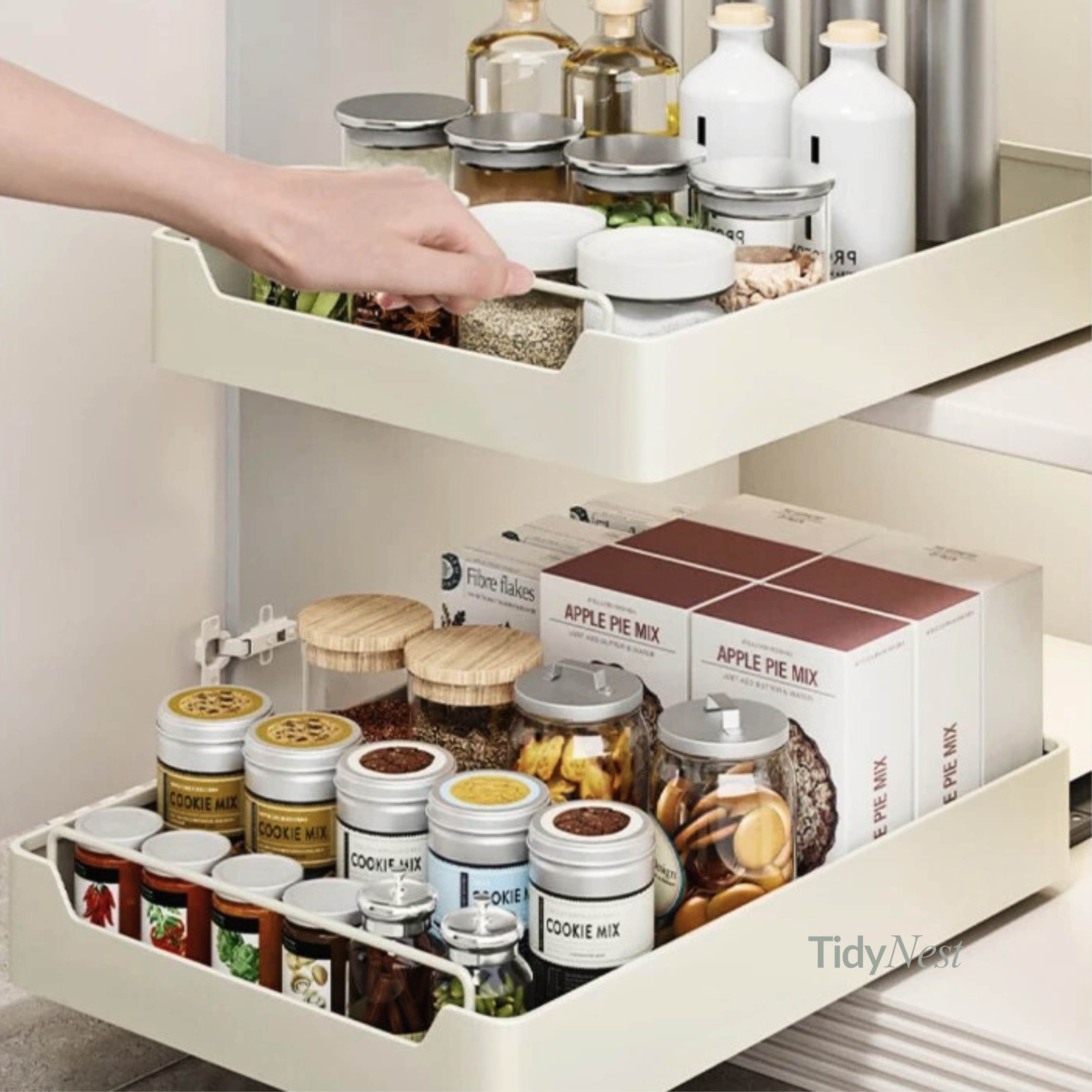 Ausziehbarer Küchenschrank-Organizer – Mehr Überblick & Ordnung im Schrank