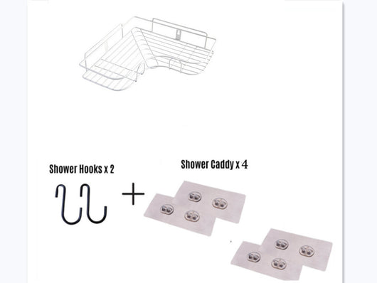 Punch-Free Wall Storage Rack | Kitchen Corner Shelf