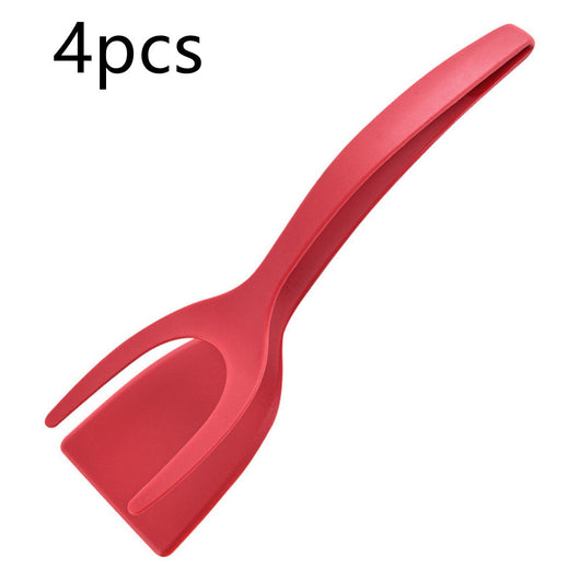 2-in-1 Flip & Grip Tongs | Egg Spatula and Pancake Turner