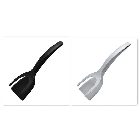 2-in-1 Flip & Grip Tongs | Egg Spatula and Pancake Turner