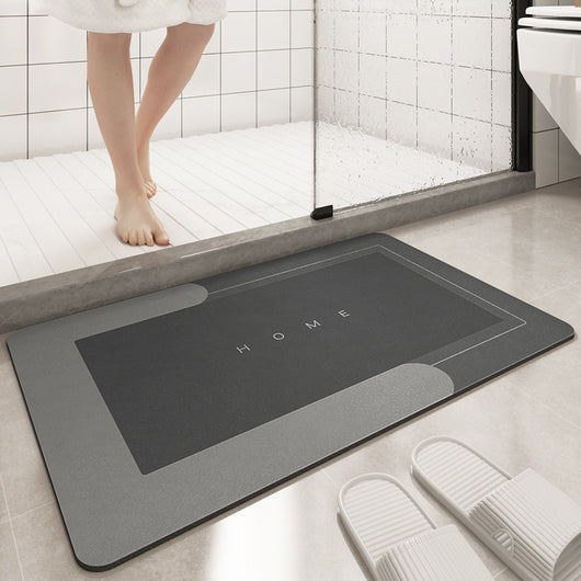 Bathroom Floor Mat | Sliding Door & Foot Cushion