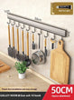 Punch-Free Wall-Mounted Kitchen Hook Rack | Aluminum Design