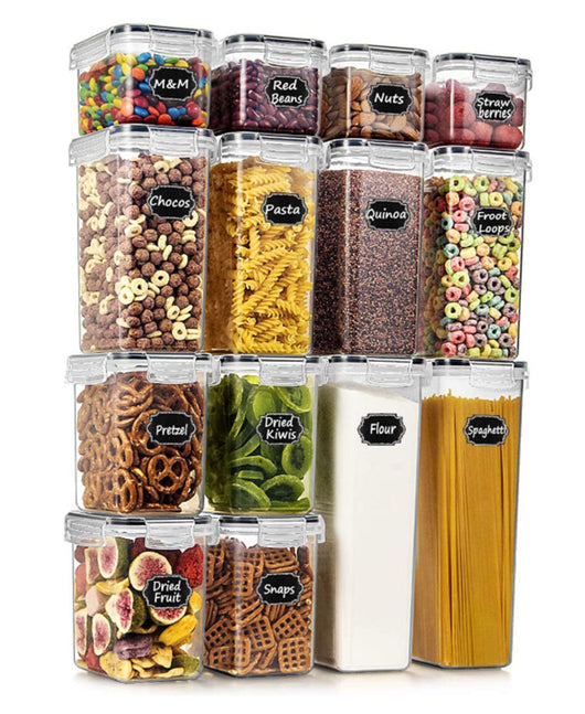 Refrigerator Storage Set | 24-Piece Cereal & Snack Organizer