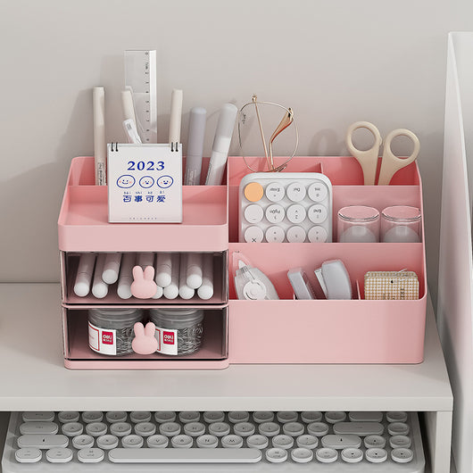 Desktop Cosmetic Organizer | High-Grade Plastic Storage Box