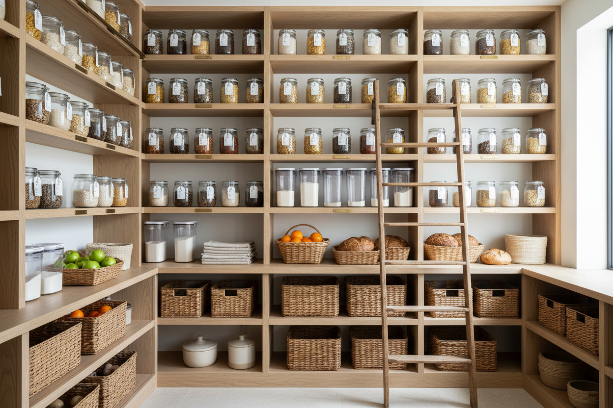 Lass die Regale bis zur Decke gehen